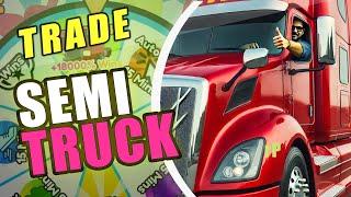 Race Clicker WHEEL Semi Truck Trade I GOT VERY GENEROUS Thank you @Uknown3-r2t | Roblox