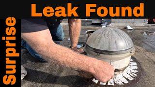 Skylight Flashing  Flat Roof Leak repair  Most people will miss this leak find