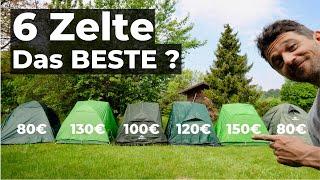 6 Zelte GEKAUFT und GETESTET (2 Personen Zelte)