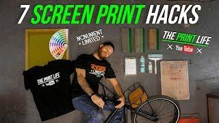 7 screen printing hacks and tips | How to start a t shirt printing business | Screen Printing