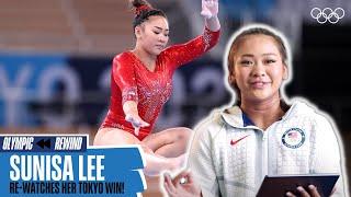 Sunisa Lee reacts to her Tokyo 2020 gold medal performance! | Olympic ⏮ Rewind