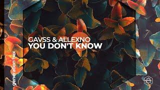 Gavss & Allexno - You Don't Know (Official Audio)