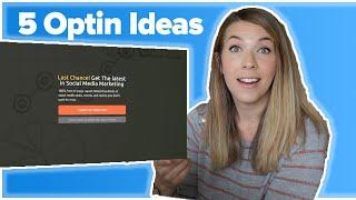 5 Optin Form Ideas From Real-Life Examples