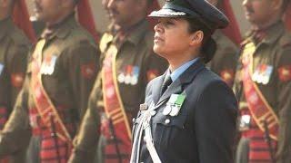 Wing Commander Pooja Thakur Leads The Guard of Honour For US President