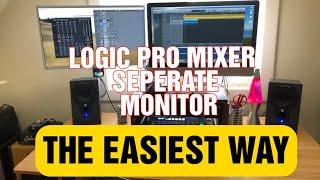 HOW TO PUT MIXER ON SEPARATE SCREEN IN LOGIC PRO WITH DUAL MONITORS