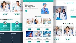 how to Create online hospital website using html css | Hospital website