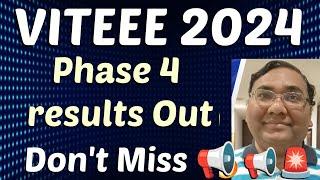 VIT phase 5 counselling 2024|VIT phase 5 seat allotment|VITEEE phase 5 2024|VIT phase 4 counselling