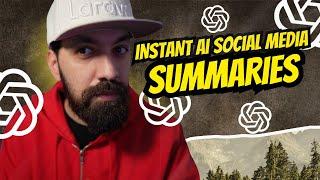 Create Instant Social Media Summaries with Laravel, Livewire & AI