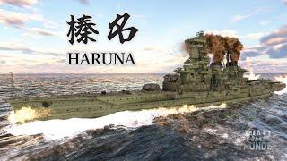 Veteran Warrior Haruna , Kongo Class ( War Thunder Naval Gameplay )