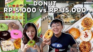 DONAT Rp 5000 VS Rp 35.000!! Mahal Vs Murah