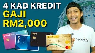 4 Kad Kredit Untuk Gaji RM2,000