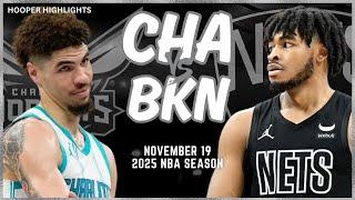 Charlotte Hornets vs Brooklyn Nets Full Game Highlights | Nov 19 | 2025 NBA Season