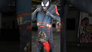 Venom does wrestling moves on Spidey!! #shorts #superhero #reallife #makeemlaughfilms #spiderman