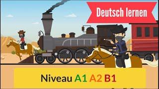 Deutsch lernen mit einfachen Sätze a1 a2 b1 Everyday life Learn German with simple sentences.