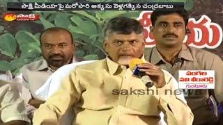 CM Chandrababu Fires on Sakshi Media - Watch Exclusive