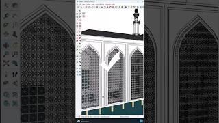 How to use curic face knife in Sketchup #cad #youtubeshorts #viralvideos #new #sketchup #designer