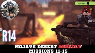 Sniper fury R14 Mojave Desert Assault Mission 11-15 | Sniper Fury gameplay | Invincible Sigog