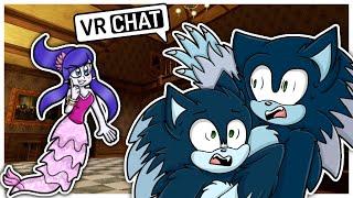 Movie Sonic The Werehog and Modern Sonic The Werehog Meet Lah In VR CHAT!!