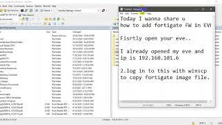 Adding Fortigate Firewall image in eve-ng...