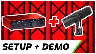 Focusrite Scarlett 2i2 & Shure SM7B | Setup & Demo