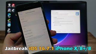 Hướng Dẫn Jailbreak iOS 16.7.1 iPhone X/8+/8 Với Winra1n Trên Windows Không Cần USB