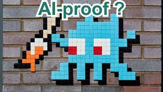 Invader -- The Quintessential AI-Proof Artist.