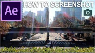How to Export Single Frame or Screenshot File in Adobe After Effects CC