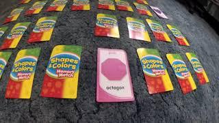 learning colors and shapes memory card game | Mason's Station