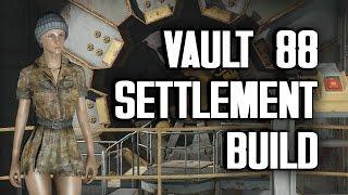 Vault 88 "Lived-In" Settlement Build - A Tour of My Vault