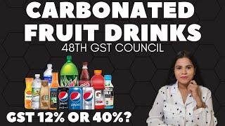 Carbonated fruit drink, Clarification Circular No 189/01/2023-GST, Notification No.12/2022-C.T(Rate)