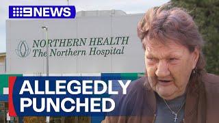 Police officer charged after allegedly punching elderly woman | 9 News Australia