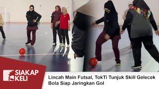 Lincah Main Futsal, TokTi Tunjuk Skill Gelecek Bola Siap Jaringkan Gol