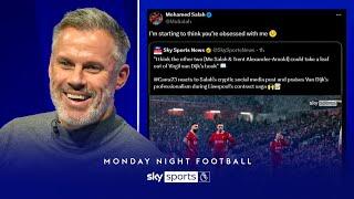 Jamie Carragher responds to Mo Salah's social media message to him! 