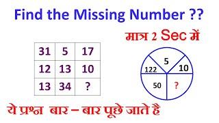 Part18: How to Solve Number Analogy, Number Series & Missing Number Reasoning Questions Short Tricks