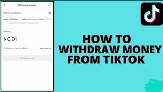 How Withdraw TiKTok Money To PayPal