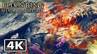 SHADOW OF THE ERDTREE! Elden Ring - Ghostflame Dragon Boss Fight [4K Best Graphic Settings]