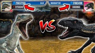 INDORAPTOR vs BLUE LEVEL 999 | Jurassic World: The Game