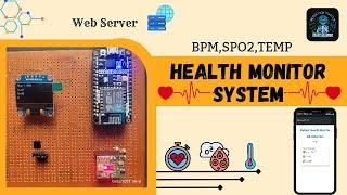 Max30100 BPM & Spo2 Esp8266 | Webpage Patient Health Monitoring Device #iot #bpm #spo2 #health