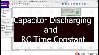 Capacitor Discharging tutorial with Multisim simulation.#multisim #tutorial #capacitor