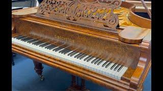 IN STOCK Fully restored and French polished Bechstein model V 200cm grand piano c1902 in burr walnut