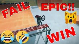 Epic WINS/FAILS Pipe by BMX streets