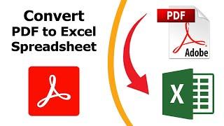 How to convert a pdf to an excel spreadsheet using Adobe Acrobat Pro DC 2022