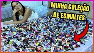 A MAIOR COLEÇÃO DE ESMALTES CRESCEU AINDA MAIS (+ DE 1000) | Unhas da Lalá