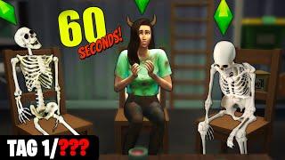 Ich spiele Sims 4 ABER es ist 60 SECONDS!