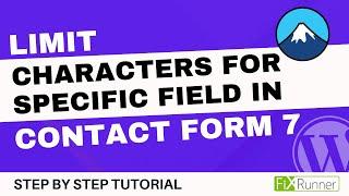 How To Limit Characters For Specific Field In Contact Form 7