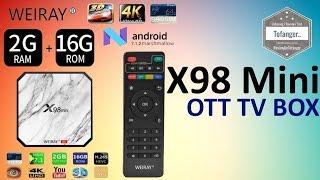 X98 Mini Android TV Box - OTT BOX TV - 2GB Ram 16GB Storage - AmLogic S905W - Android 7 - Unboxing