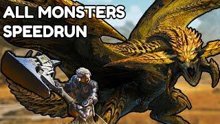 Monster Hunter Wilds ALL MONSTERS SPEEDRUN (Open Beta Test)