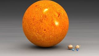 Star Size in Perspective | 3d Animation Size Comparison