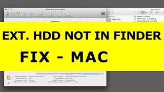 External USB Drive shown in Disk Utility but not in Finder Mac Fix