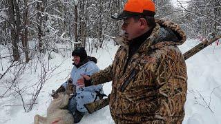 Охота на ВОЛКА. В окладе 3 матёрых.